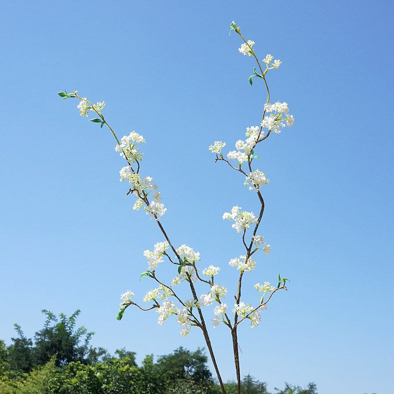 Fresh and Stylish Artificial Snow Willow Flowers - Delicate Decorative Sprays for Home, Weddings, Photography, and Garden Design