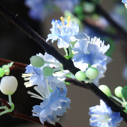 Single Stem Lucky Plum Blossom Artificial Flowers - Elegant Decor for Home and Floral Arrangements - Perfect for Festive Occasions and Everyday Use