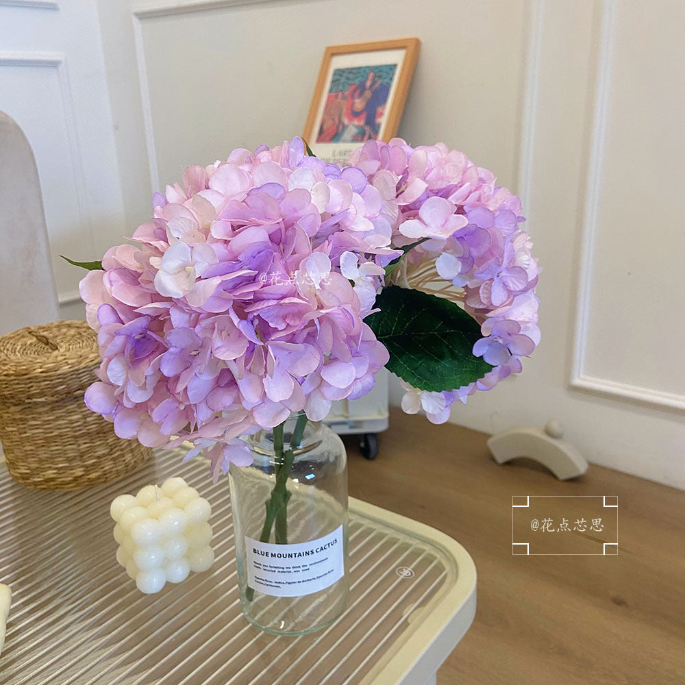 Stunning Artificial Hydrangea Bouquet - Perfect for Wedding Decor, Hotel Lobby Arrangements, and Photogenic Props with Realistic Silk Flowers