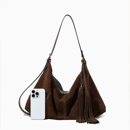 Luxurious Women's Bronze Tote Bag Chic High Gloss Vegan Leather Suede Finish for Fashion Forward Elegance