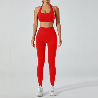 High Performance Quick Dry Sports Bra and Leggings Set for Summer Outdoor Yoga Quality Breathable Comfort Flexibility