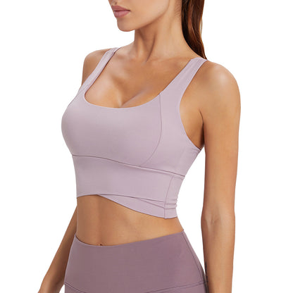 High Performance Women's Yoga Bra with Adjustable Straps Shock Absorbing Back Design for Intense Workouts and Running