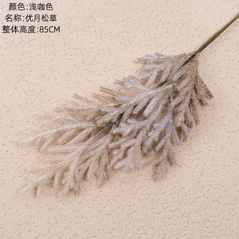 Elegant Artificial Pine and Mountain Grass Floral Arrangement for Home Decor and Weddings – Perfect for All Occasions – MW09110