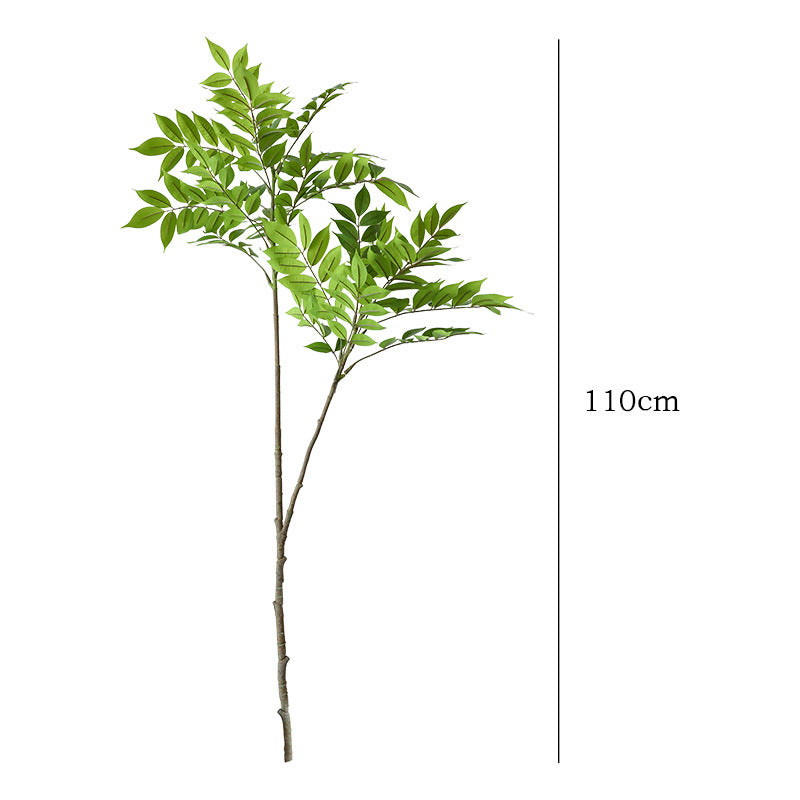 Lifelike Nandina Faux Branch for Home Décor – Stunning Realistic Greenery Showcase for Your Living Space