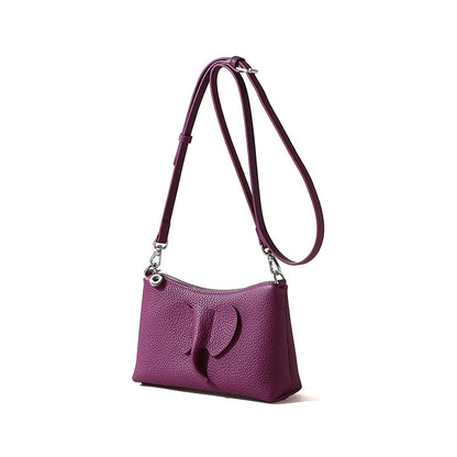 Genuine First Layer Cowhide Handbag for Women Spring Leather Tote Versatile Shoulder Bag Unique Creative Crossbody Mini Bag