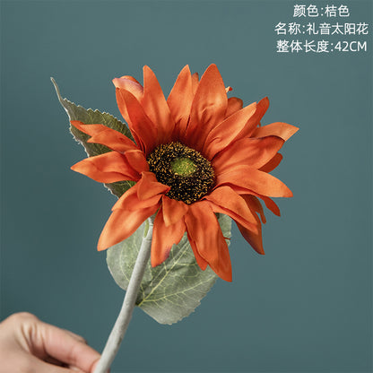 Realistic Sunflower Decorative Artificial Flower – Perfect for Weddings, Home Decor, and Year-Round Floral Arrangements | Beautiful Faux Green Plant - Model MW33712