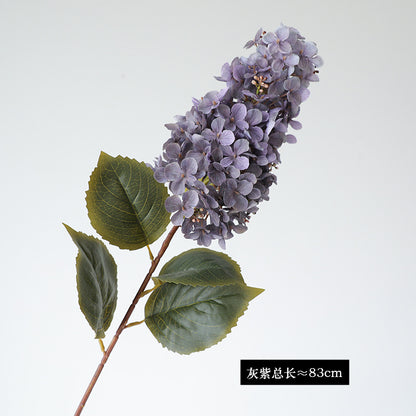 Elegant Faux Hydrangea Flower Stem for Photography Backdrops - Perfect for Weddings, Home Decor, and Luxurious Accents