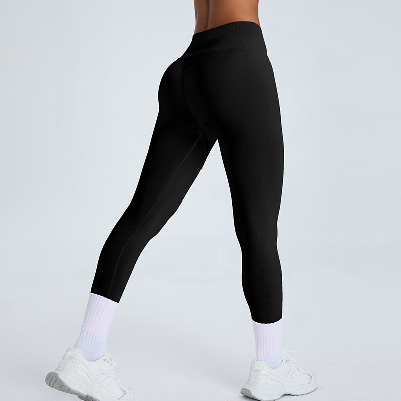 Seamless Women s Running and Yoga Pants Butt Lifting High Waisted Fitness Leggings for Outdoor Workouts