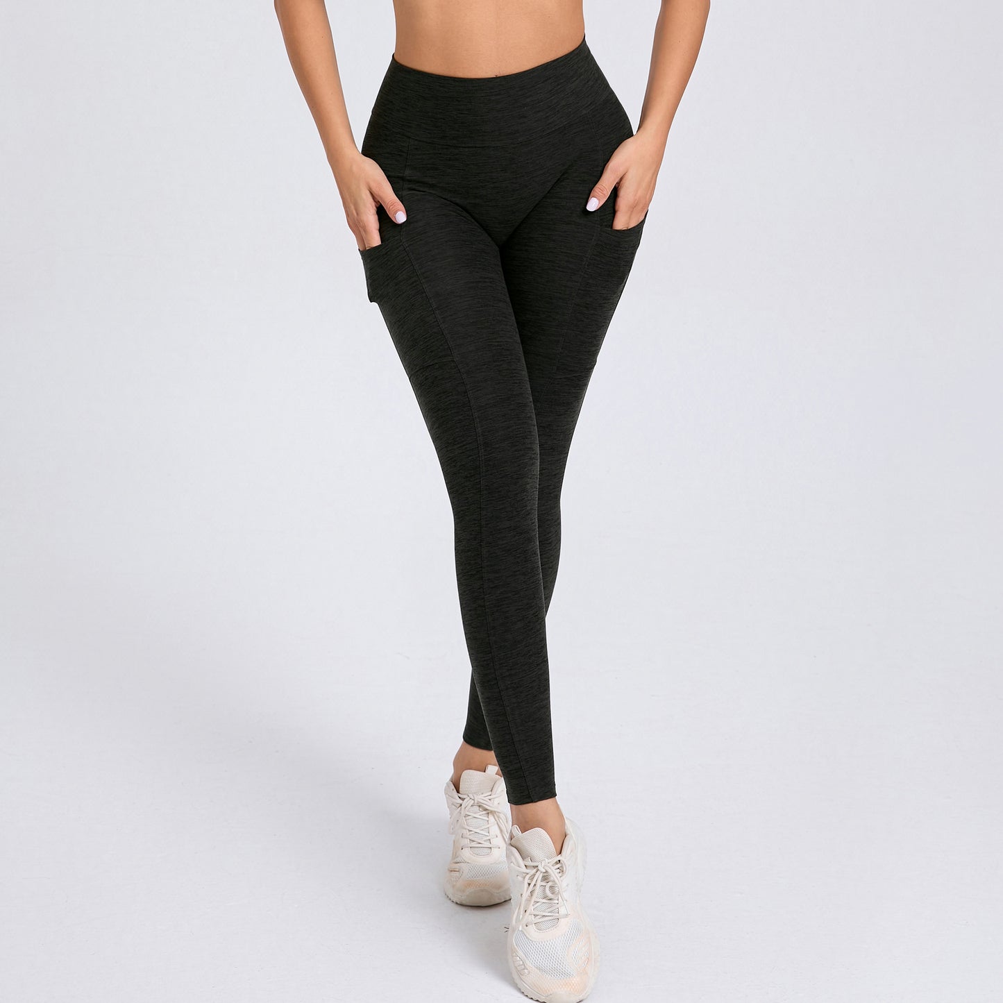 High Waisted Back V Line Yoga Pants with Side Pockets Quick Dry No Show Lines for Comfort and Style Enhance Your Peachy Rear and Fitness Look