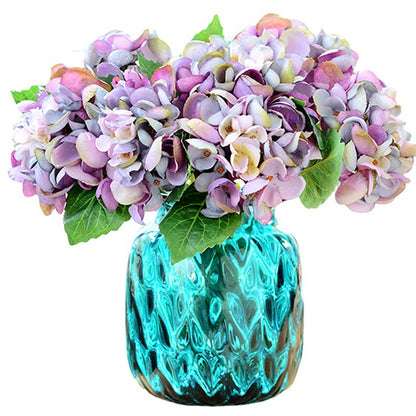 Realistic Single Stem Sea Shell Hydrangea -  Faux Floral Arrangement for Home Décor, Weddings, and Special Occasions