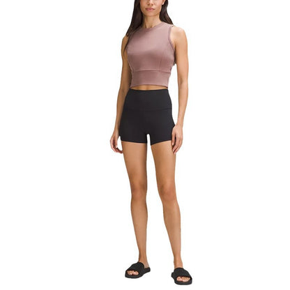 Women s Crop Yoga Top with Built In Bra Lightweight Sleeveless Running and Fitness Tank for Comfort and Style