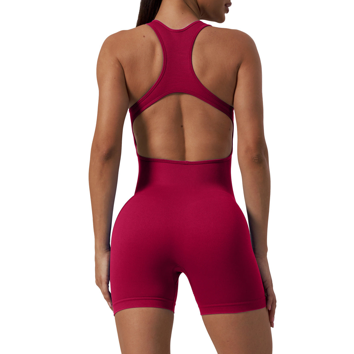 Seamless Women's Yoga Bodysuit with Shorts Comfortable Fitness Gear for a Flattering Look and Enhanced Performance