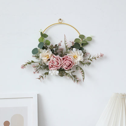 Creative Nordic Iron Flower Wreath for Weddings – Stunning Faux Floral Wall Decor | Stylish Hanging Home Design for Elegant Interiors