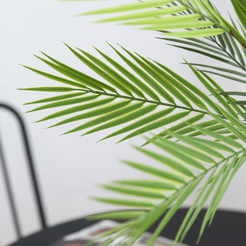 Lifelike Long-Branch Faux Green Palm Leaf Plant - Perfect for Outdoor Decor, Landscape Design, and Elegant Wedding Settings