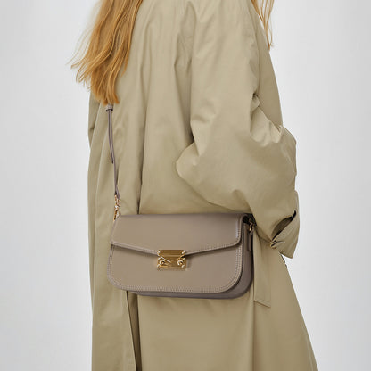 Elegant Korean Style Women's Envelope Bag Commute Crossbody Casual Handbag Unique Genuine Leather Fashion Accessory