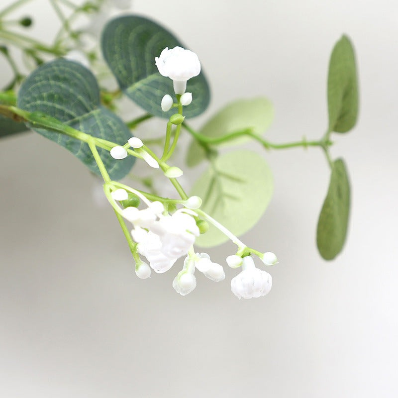 Realistic Artificial Vine with Eucalyptus and Money Plant Leaves - Perfect for Home Decor, Weddings, and Event Styling