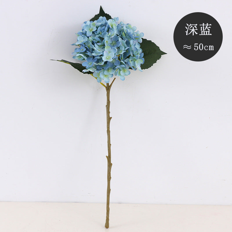 Realistic Gradient Hydrangea Stem - 11-Branch Faux Flower for Stunning Wedding and Home Decor, Perfect for DIY Creations