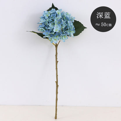 Realistic Gradient Hydrangea Stem - 11-Branch Faux Flower for Stunning Wedding and Home Decor, Perfect for DIY Creations