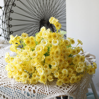 Charming Chamomile and Daisy Bouquet – Stunning Artificial Flowers for Home Décor, Wedding Photography Props, and Elegant Events