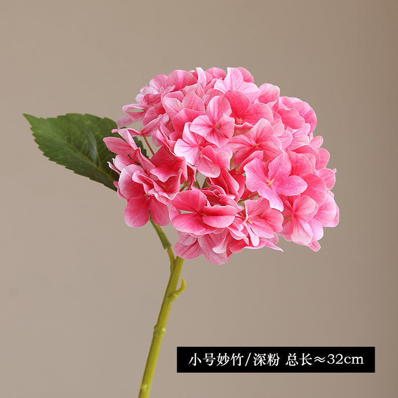 Lifelike 3D Printed Hydrangea Floral Branch - Charming Home Décor Soft Decoration for Beautiful Flower Arrangements