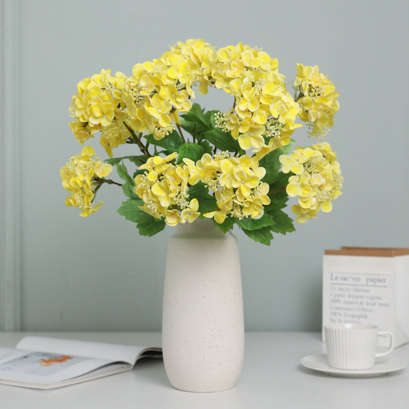 Set of 3 Soft Touch Hydrating Faux Flower Hydrangeas - Stunning Home and Restaurant Decor, Perfect for Weddings and Photography Props