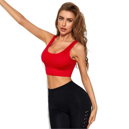 Women's Sports Bra for Running and Yoga Racerback Shaping Top for Fitness and Workouts