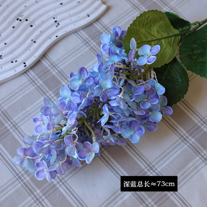 Single-Piece Artificial Hydrangea Bloom - Perfect Faux Flowers for Photography Props, Wedding Decor, and Home Decoration