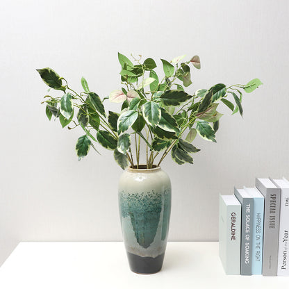 Faux Alocasia Plant Leaves – Stylish Home Décor for Living Rooms, Elegant Decorative Accents, Lifelike Greenery for Walls and Displays