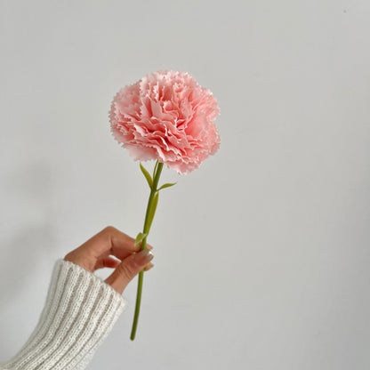 Single Stem Realistic Carnation Flower - Perfect for Home Décor in Bedrooms, Living Rooms, and Dining Tables - Stunning Artificial Floral Arrangement for Long-Lasting Beauty