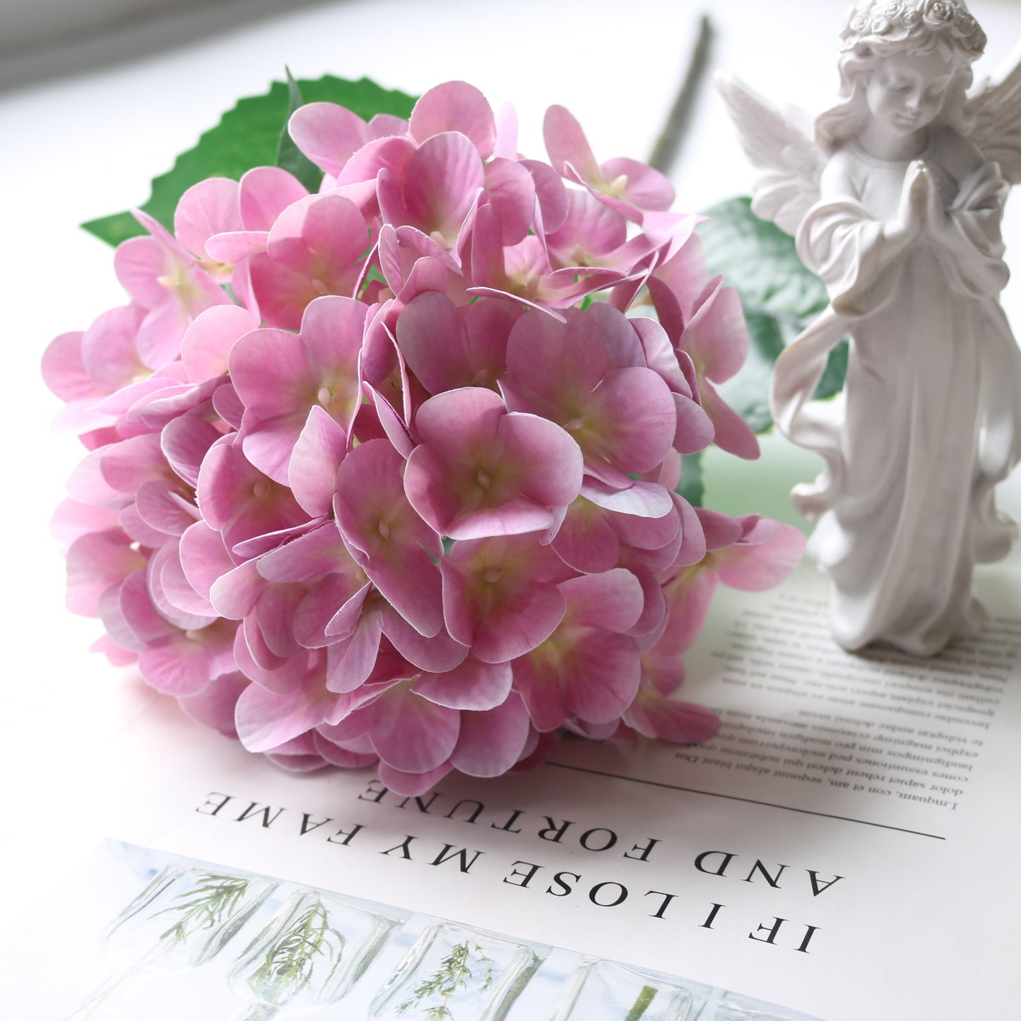 Lifelike Touch 3D Printed Large Hydrangea Faux Flower for Elegant Home Decor - Perfect for Living Room, Dining Table, and Coffee Table Centerpiece or Photography Prop