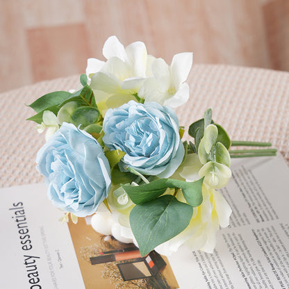 Elegant Korean Style Wedding Bridal Bouquet with Faux Peonies - Perfect for Home Décor, Photography Props, and Special Occasions