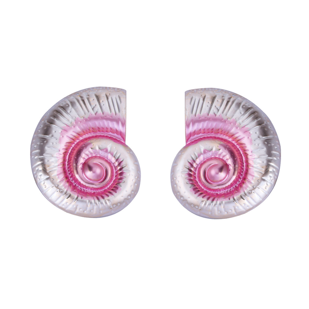 Chic Multi-Color Seashell Earrings for Women - Beach Vacation Inspired, Minimalist Metal Ocean Series Design