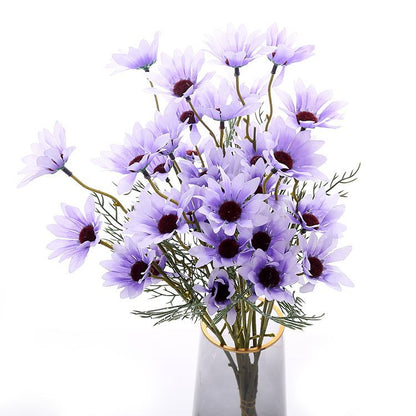 Charming Faux Chamomile Daisy Bouquet - Realistic Plastic Flowers for Home Décor, Living Room Accents & Photography Props