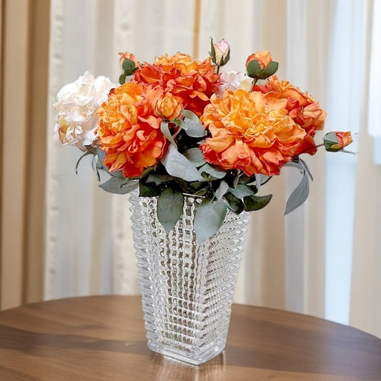 Luxury Faux Peony Bouquet with Two Heads - Realistic Decorative Artificial Flowers for Weddings and Home Decor - Perfect for Elegant Floral Arrangements