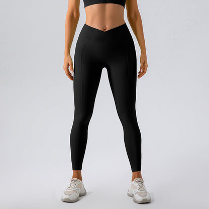 High Waisted Butt Lifting Pocket Yoga Pants for Women Quick Dry Fitness Leggings for Running and Workouts Slimming Fit for Activewear