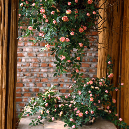 Realistic Rosebud Flower Vine Faux Floral Arrangement - Perfect Photography Prop, Hotel Decor, Creative Airbnb Styling, and Elegant Floral Design