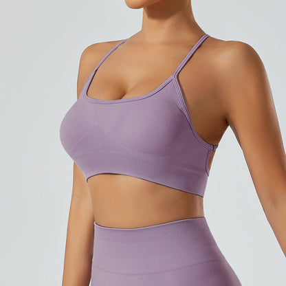 Seamless Yoga Sports Bra for Women Versatile Quick Dry Activewear with Beautiful Back Design for Comfort and Performance