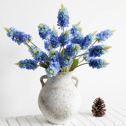 Realistic Lavender Hyacinth Artificial Flowers - Perfect Table Decor for Fresh and Airy Home Styles | Faux Floral Arrangements for Weddings and Special Events