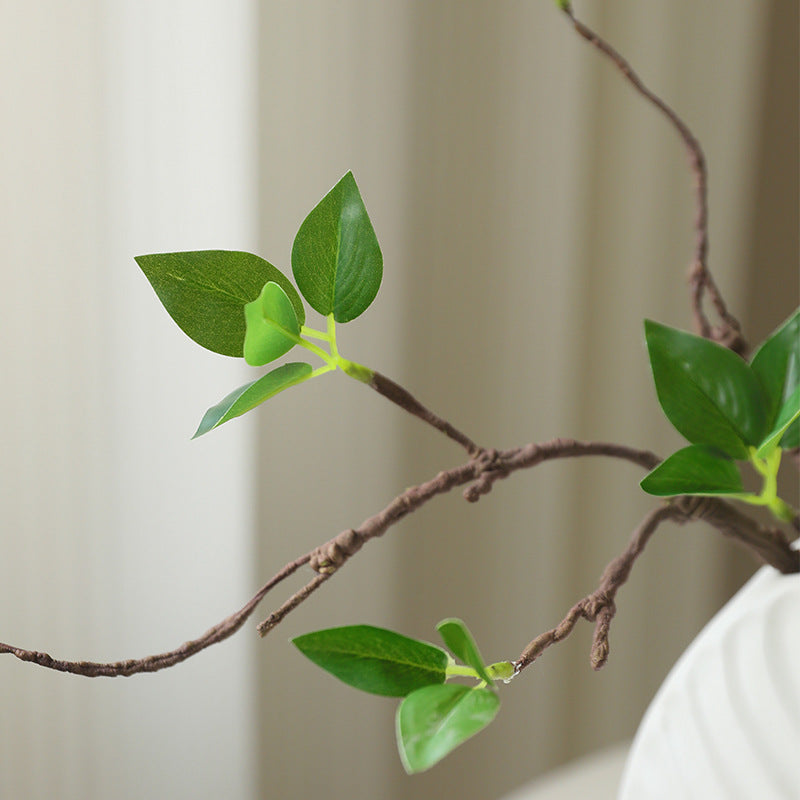 Artificial Green Plant with Realistic Dry Tree Branches – Stunning Faux Floral Decor for Office and Indoor Spaces