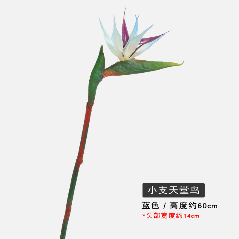 Stunning Paradise Bird Artificial Flower Arrangement - Elegant Home Decor with High-End Wedding Bouquet Feel - Stylish Bird of Paradise Faux Plant Accent for Luxurious Living Spaces