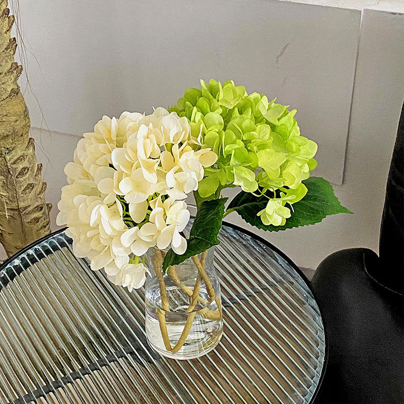 Realistic Hydrangea Faux Flower Bouquet – Soft Touch Floral Arrangement for Weddings and Home Decor – Perfect Table Centerpiece and Stunning Event Decoration