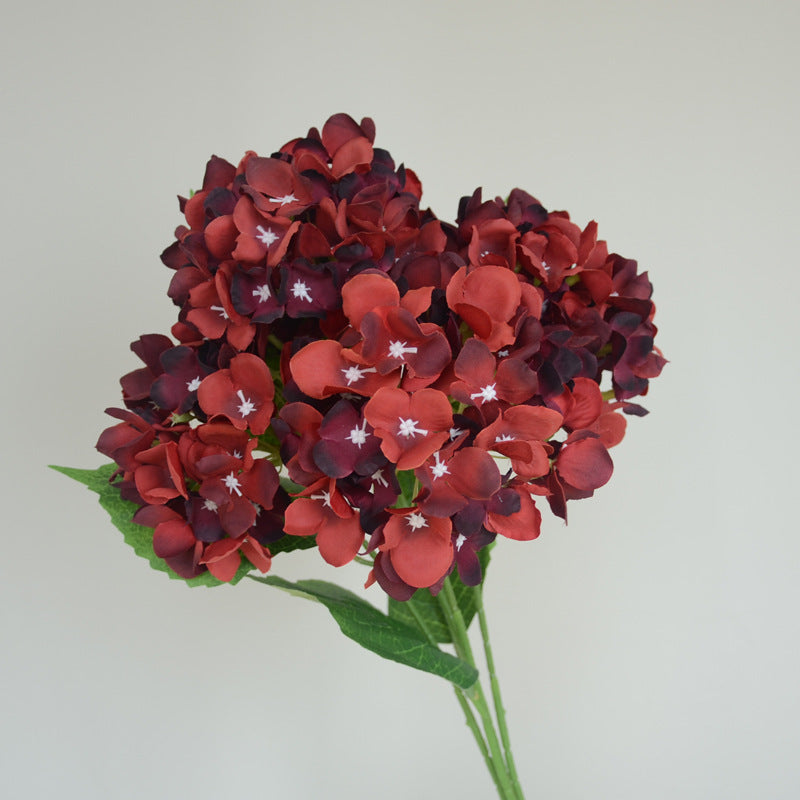 Stunning 5-Head Hydrangea Artificial Silk Flowers - Perfect for Wedding Decorations, Home Decor, and Event Centerpieces