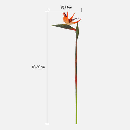 Stunning Paradise Bird Artificial Flower Arrangement - Elegant Home Decor with High-End Wedding Bouquet Feel - Stylish Bird of Paradise Faux Plant Accent for Luxurious Living Spaces