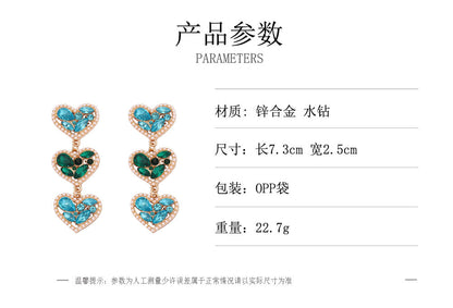 Chic Heart-Shaped Lightweight Luxury Earrings | Unique, Playful, and Versatile Statement Accessories for Every Occasion