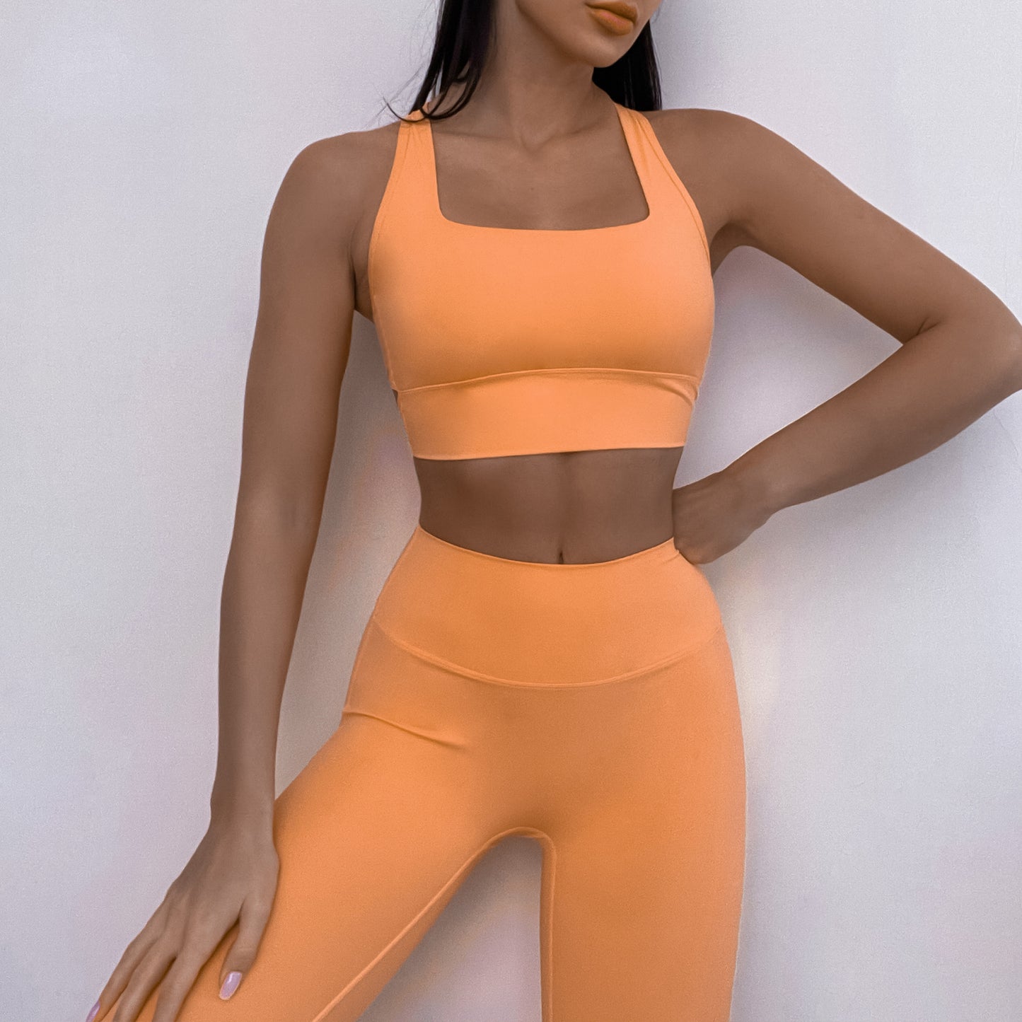 Elevate Your Workout with Our Women's Yoga Set Compression Stretch Bodysuit Supportive Back Design High Waisted Butt Lifting Yoga Pants