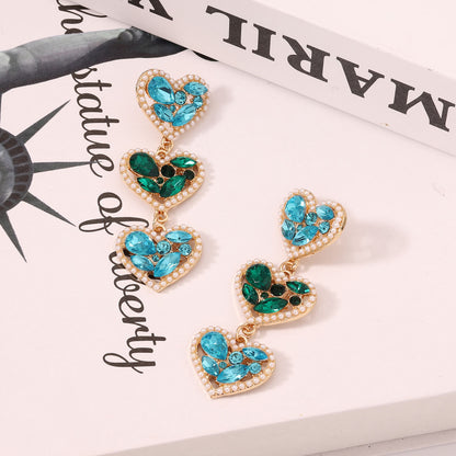 Chic Heart-Shaped Lightweight Luxury Earrings | Unique, Playful, and Versatile Statement Accessories for Every Occasion