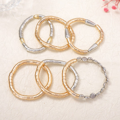 Chic Luxe Geometric Layered Necklace Set for Women - Versatile and Unique Fashion Jewelry for Effortless Style
