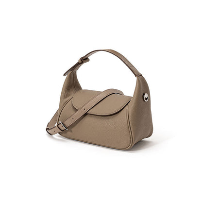 Luxury Genuine Leather Tote Bag Soft Top Grain Cowhide Pillow Bag for Women Versatile Shoulder and Crossbody Style