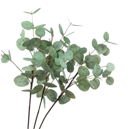 Realistic 3D Touch Eucalyptus Round Leaf Faux Plant - Perfect for Nordic-Inspired Home Decor, DIY Arrangements, and Stylish Floral Displays