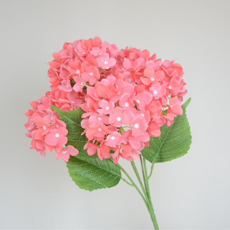 Stunning 5-Head Hydrangea Artificial Silk Flowers - Perfect for Wedding Decorations, Home Decor, and Event Centerpieces